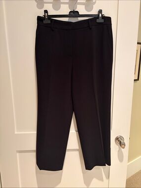 Women's Straight-Leg Black Dress Pants